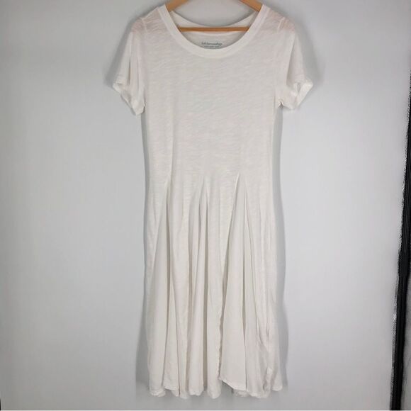 Soft Surroundings Drapey Midi Shirt Dress White Size Small Style 2DC13‎ - Picture 1 of 8